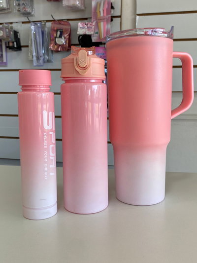 Set x 3 Vaso + botellas