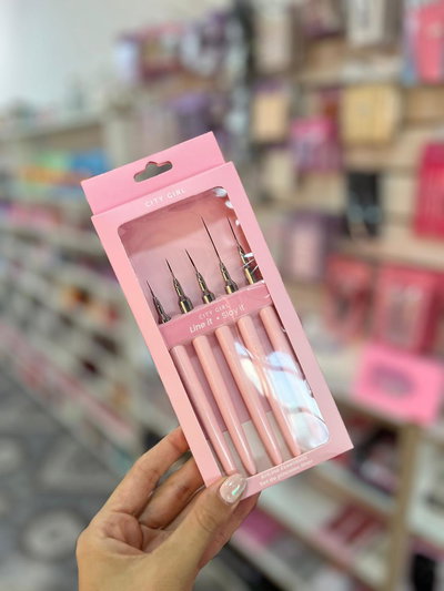 Kit De Pincel Liner 7mm/9mm/11mm/15mm/25mm- City Girl