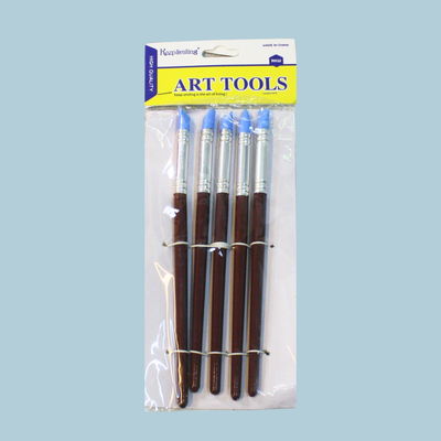 Pincel Punta Silicona x 5 unidades