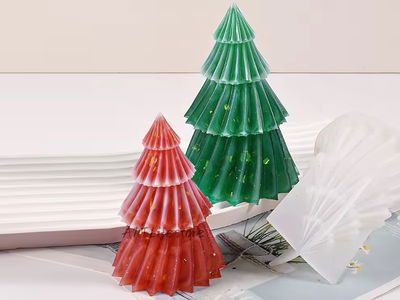 Molde Silicona - Arbol de Navidad con Rayas - Cod1102
