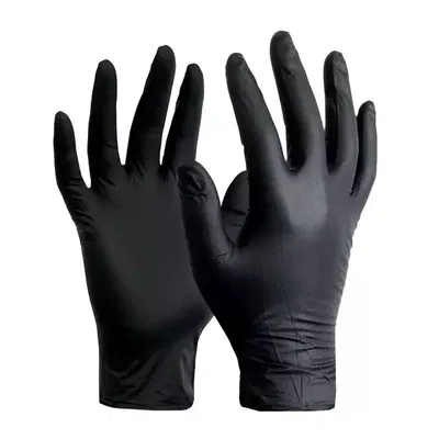 Guantes Negros de Latex Nitrilo