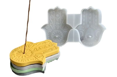 Molde Silicona - Porta Sahumerio Mano de Fatima - Cod1101