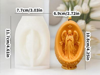 Molde Silicona - Virgen María Rezando - Cod1095
