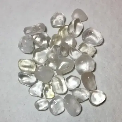 Piedra Rolada Cuarzo Cristal 50g aprox