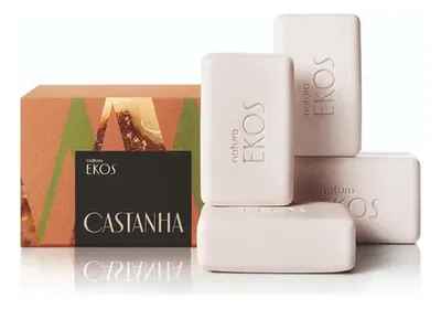 Natura - 2 Jabones en cajita Ekos Castaña