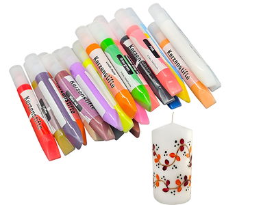 Marcador para velas de Soja x 24 colores 