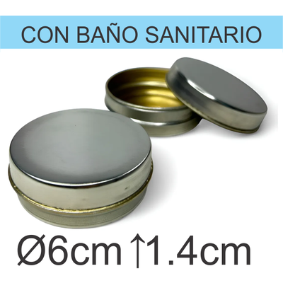 Lata Pastillero Con Barniz Sanitario - PLATEADA