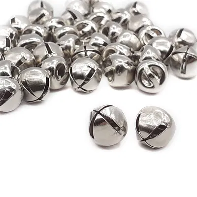 Cascabel Plateado 1.5 cm x 10 unidades
