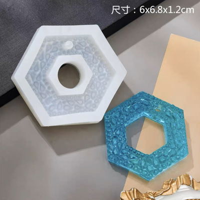 Molde Silicona - PERFUMERO - Hexagono con Hueco - Cod1119