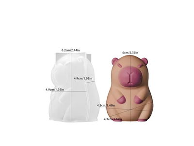 Molde Silicona - Capibara Chico - Cod1122