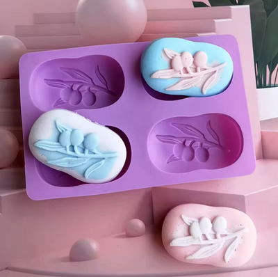 Molde Silicona - Hojas de Olivo - Cod1123