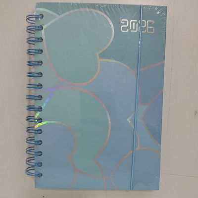 Agendas Corazones Celeste 21 x 14,5 cm