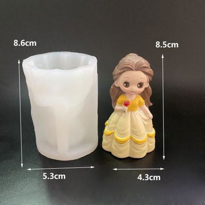 Molde Silicona - Bella de la bella y laa bestia - Cod1116