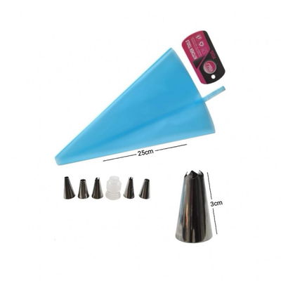 Manga de Silicona + 6 Picos y Acople 25cm 