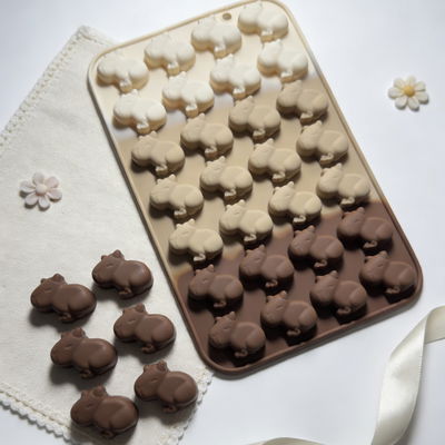 Molde Silicona - 28 Mini Capibaras - Cod1125