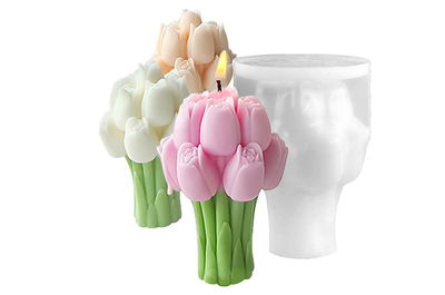 Molde Silicona - Ramo Tulipanes Grandes - Cod1136