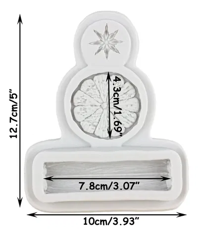 Molde Silicona - Rodaja de Limón Anis y Canela - Cod1119