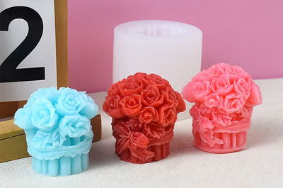 Molde Silicona - Ramo de Rosas - Cod1124