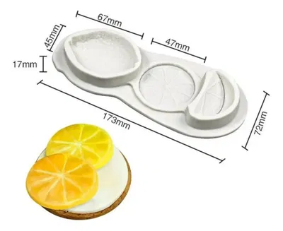 Molde Silicona - 3 Rodajas de Limón - Cod1120