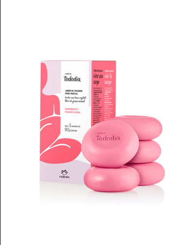 Natura - Barra de Jabón - Frambuesa y Pimienta Rosa 