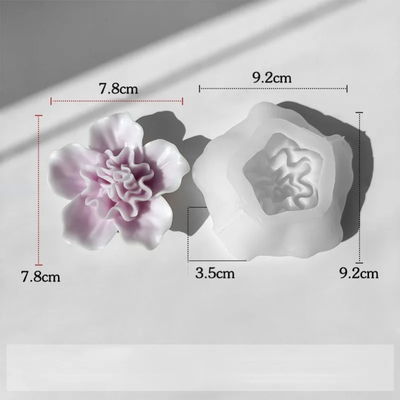 Molde Silicona - Flor con Centro Redondo - Cod1136