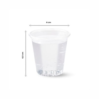 Vasos Plasticos Transparentes Reforzados 110cc - 10U
