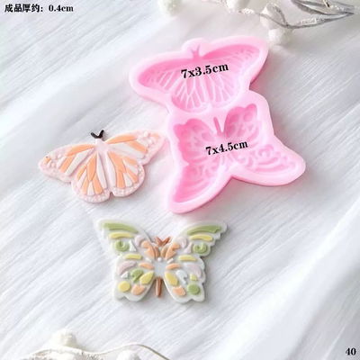 Molde Silicona - 2 Mariposas - Cod1148