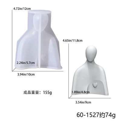 Molde Silicona - Hombre con Corazon  - Cod1154