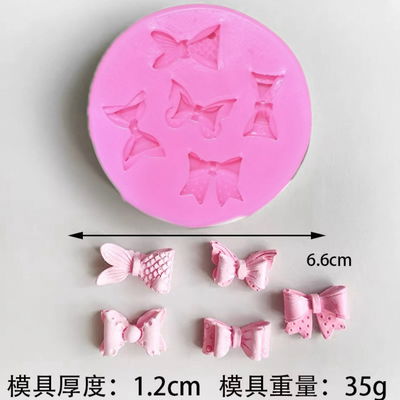 Molde Silicona - 5 Moños - Cod1158