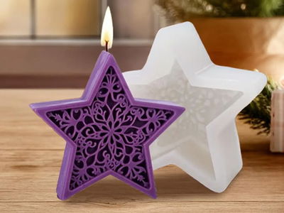 Molde Silicona - Estrella 3D - Cod1173