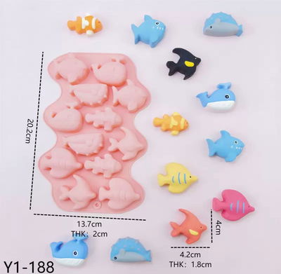 Molde Silicona - 12 Peces  - Cod1166