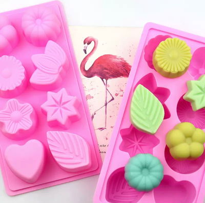 Molde Silicona - 8 Flores Altas  - Cod1163