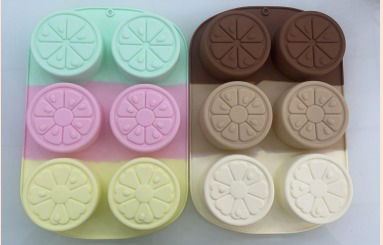 Molde Silicona - 6 Rodajas Grandes  - Cod1165