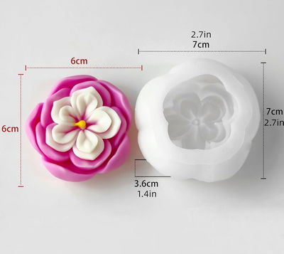 Molde Silicona - Flor de Sakura  - Cod1168