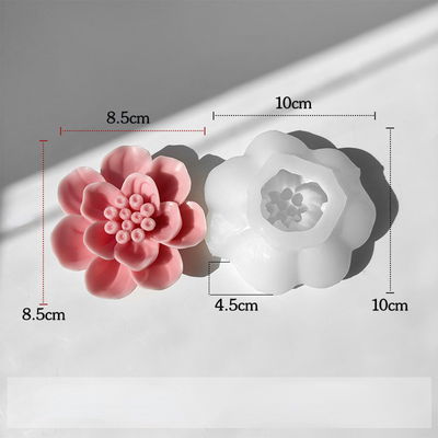 Molde Silicona - Flor con Centro con Detalles - Cod1160