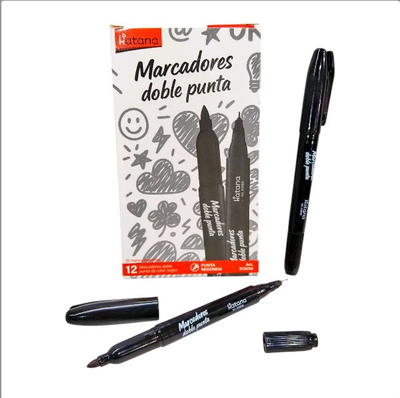 Marcador Doble Punta x Unidad