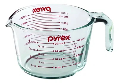 Jarra Medidora de Vidrio Templado - PIREX - 1Litro