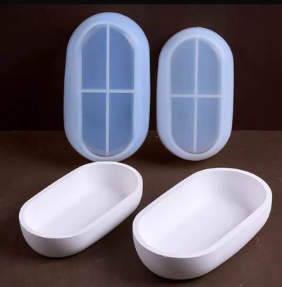 Molde Silicona - Bandeja Ovalada Chica - cod1194