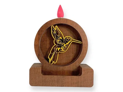 Cascadas de Humo MDF con Brillos 13cm - Colibri