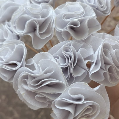 Rosas de Tela para Difusores - Color Blanco