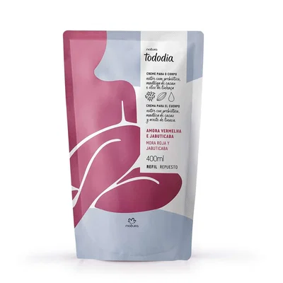 Natura - REPUESTO Crema Nutritiva Tododia - Mora Roja y Jabuticaba - 400 ml