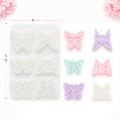 Molde Silicona - 6 Mariposas - cod1213
