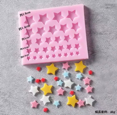 Molde Silicona - 32 Estrellas - cod1218