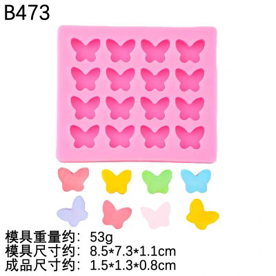 Molde Silicona - 16 Mini Mariposas - cod1221