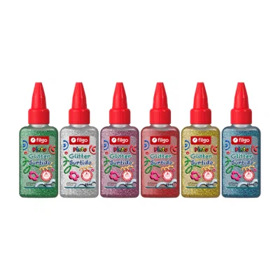 Adhesivo Plasticola de color con GLITTER - 25ml 