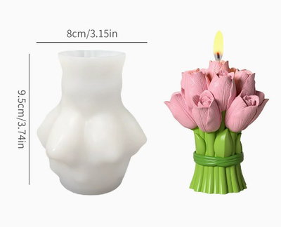 Molde Silicona - Tulipanes Medianos - cod1229