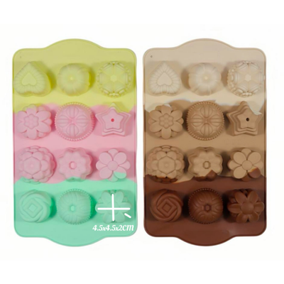 Molde Silicona - 12 Mini Tortas - Cod660