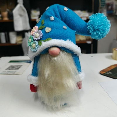 Gnomo Gigante - Celeste con Pompon