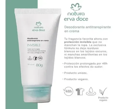 Natura - Desodorante Erva doce en Crema