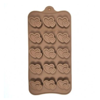 Molde Corazones Dobles cod045